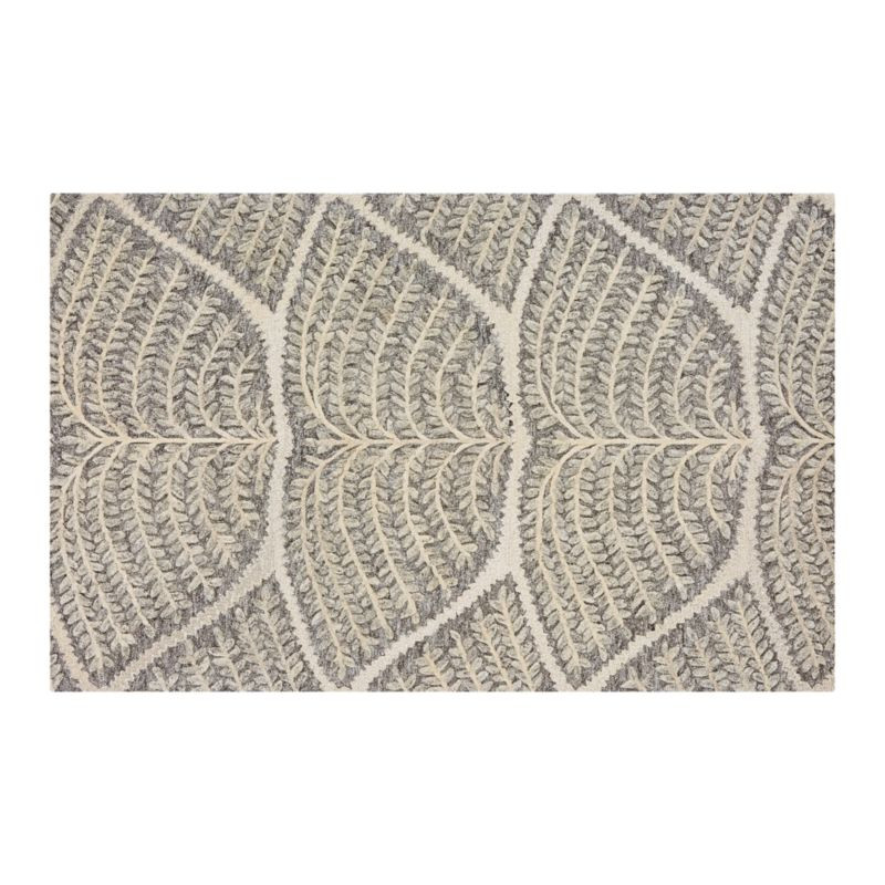 Eden 5x8 Leaf Pattern Area Rug + Reviews | Crate & Barrel | Crate & Barrel