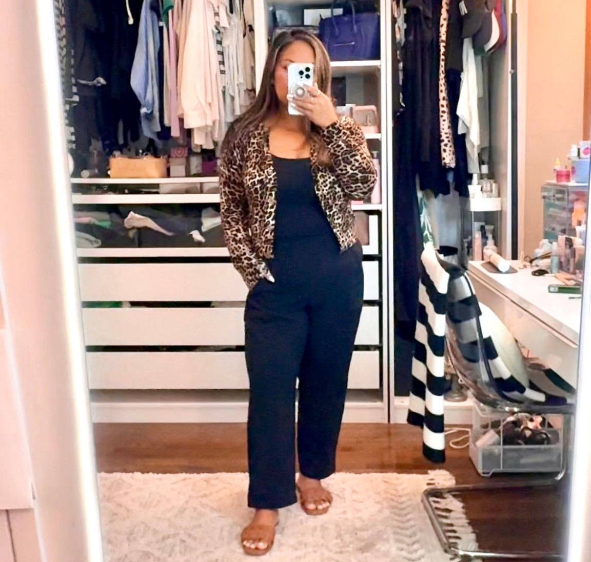 Perfect cardigan to transition into fall. 🐆loop

#LTKStyleTip #LTKWorkwear #LTKPetite