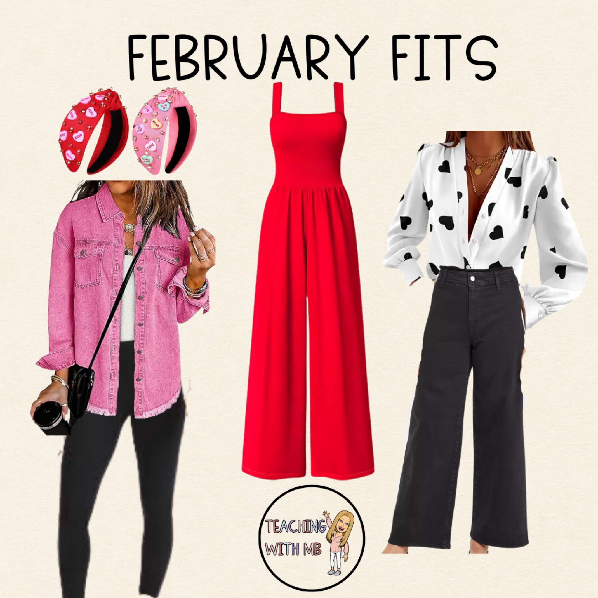 Perfect ootd inspo for February 

Teacher Valentines outfit inspo 
Valentine’s Day work outfit 
Work ootd February ootd 

#LTKStyleTip #LTKWorkwear #LTKFindsUnder50