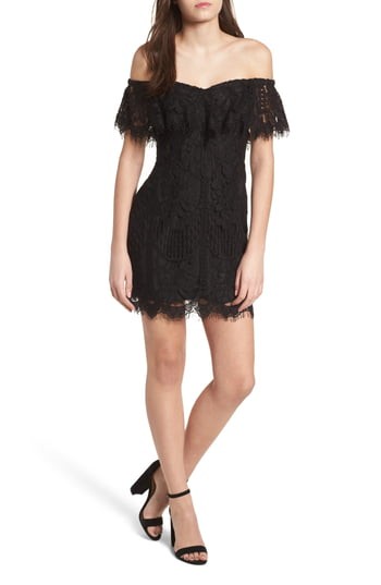 Women's Wayf Venice Off The Shoulder Lace Minidress | Nordstrom