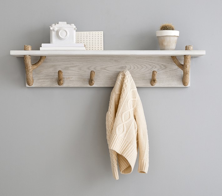 Birch Shelf with Pegs | Pottery Barn Kids