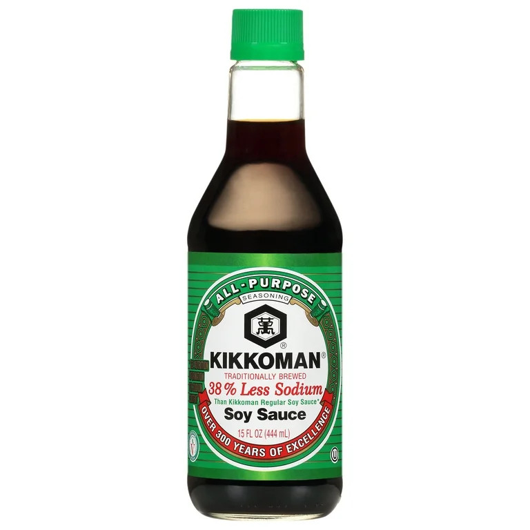 Kikkoman Less Sodium Soy Sauce, 15 oz - Walmart.com | Walmart (US)