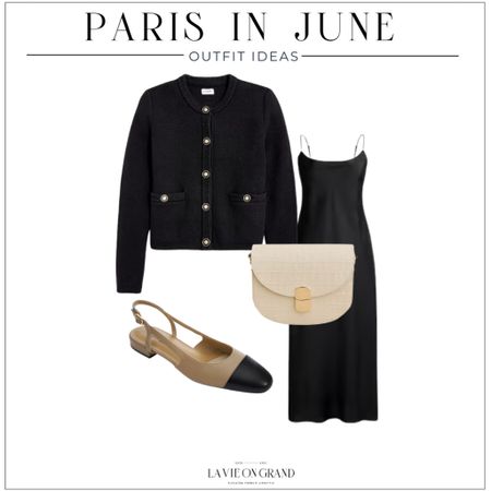 What To Wear In Paris In June
Travel Capsule
Dinner Outfit
J.Crew Slip Dress
J.Crew Factory Lady Jacket
Sèzane Claude
Slingbacks 

#LTKstyletip #LTKtravel #LTKover40