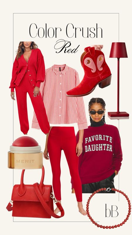 Color crush: red! The color of the season. 

#LTKitbag #LTKSeasonal #LTKfindsunder100