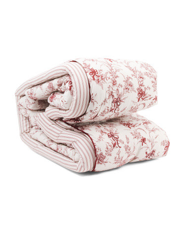 Red Bows Cotton Comforter Set | Marshalls