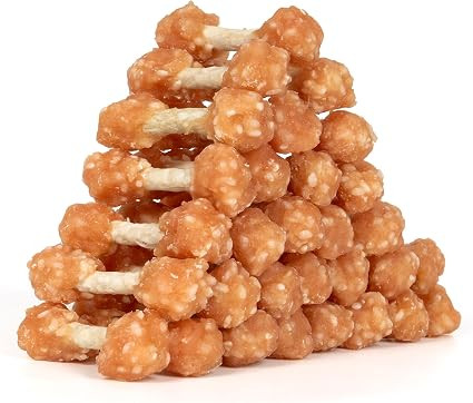 MON2SUN Dog Treats, 16oz Mini Rawhide Dog Chews, Chicken Dumbbells with Rice for Small Dogs & Toy... | Amazon (US)