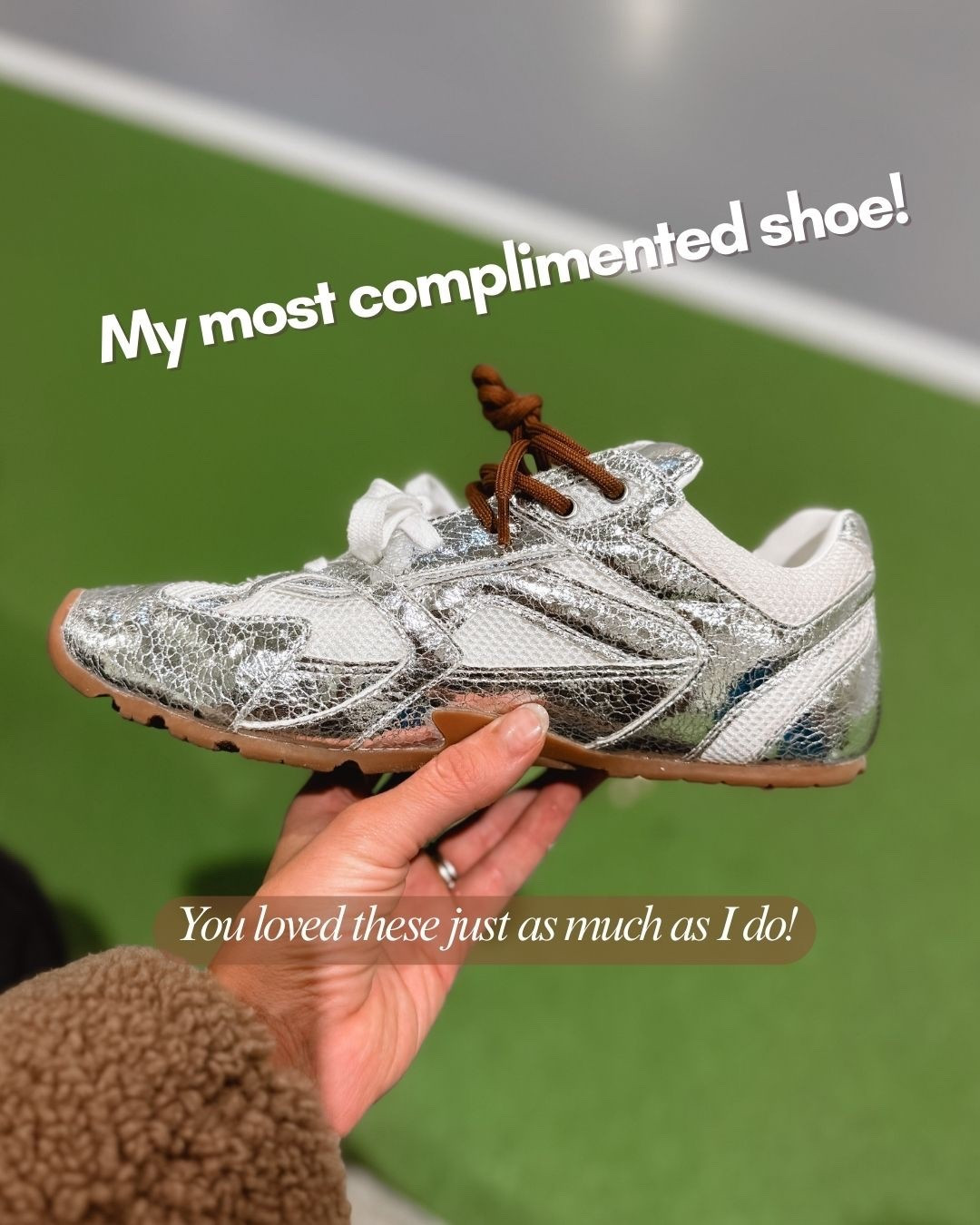 My favorite silver sneakers were a top seller in 2025! Where are these as a neutral, they pair were so many different outfit outfits, and you will get so many compliments!

#LTKFindsUnder100