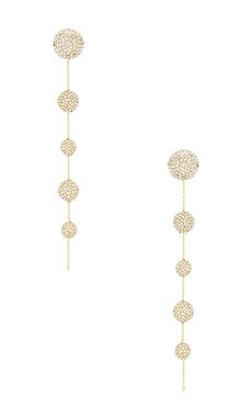 BaubleBar Pave Blair Drop Earrings in Clear from Revolve.com | Revolve Clothing (Global)
