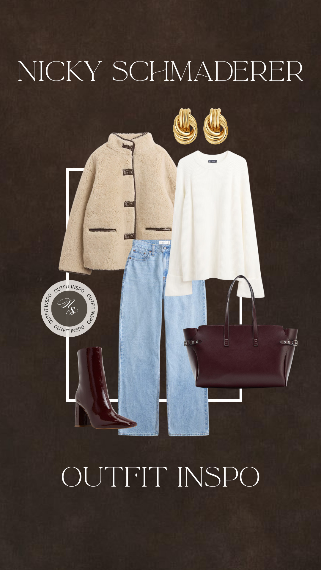 Winter outfit inspo for a classy and elevated look. Touches of burgundy and trendy teddy fleece jacket.  

 

#LTKHoliday #LTKootd #LTKSeasonal