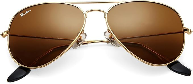 Pro Acme Classic Aviator Sunglasses for Women & Men Glass Lens Metal Frame UV400 Driver Sunglasse... | Amazon (US)