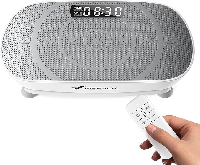 MERACH Vibration Plate Exercise Machine, Vibration Plate with Real-Time Calorie Tracking on LED D... | Amazon (US)