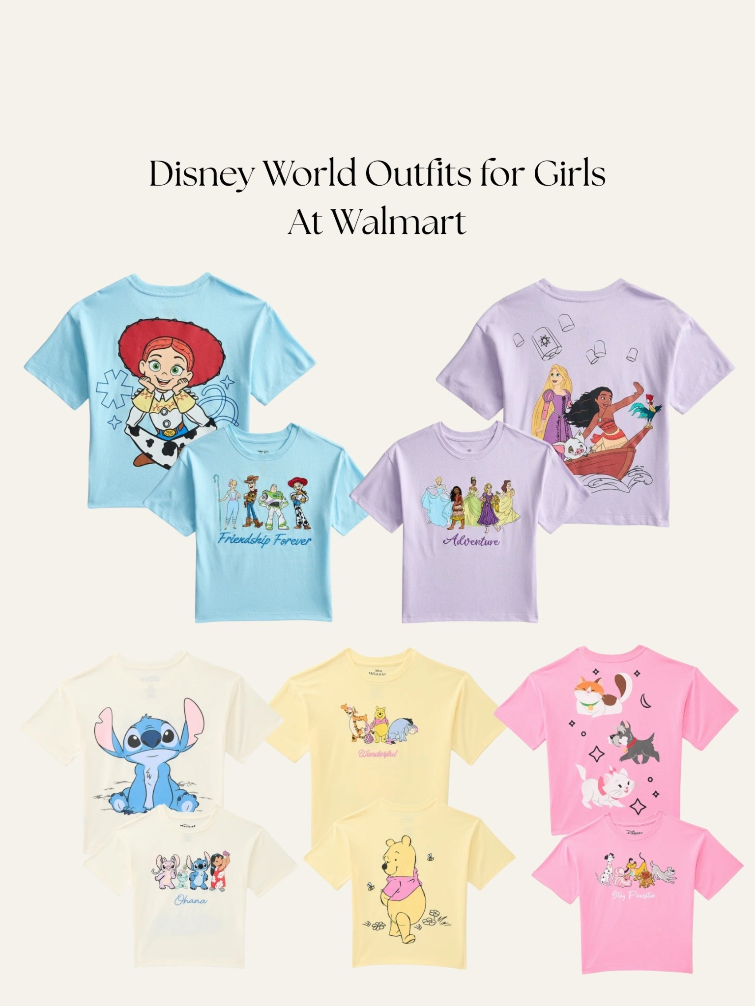 New Disney shirts for girls at Walmart! 💕
.
Disney world outfits, kids disney outfits, girls disney outfits, matching Disney world outfits, princess outfits, Toy Story outfit, Disney shirts, Disney world shirts, stitch outfit, family Disney outfits, Walmart finds, Walmart clothes, Disney vacation, Disney world essentials, Disney summer outfits, magic kingdom outfit, Disney world must haves

#LTKTravel #LTKBaby #LTKKids