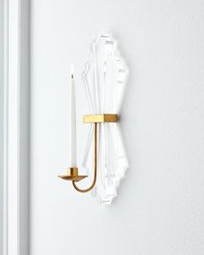 Acrylic Candle Sconce | Horchow