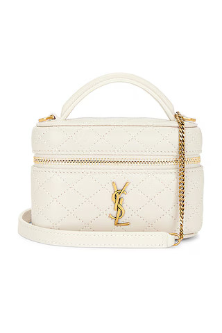 Saint Laurent Micro Gaby Vanity Bag in Crema Soft | FWRD | FWRD 