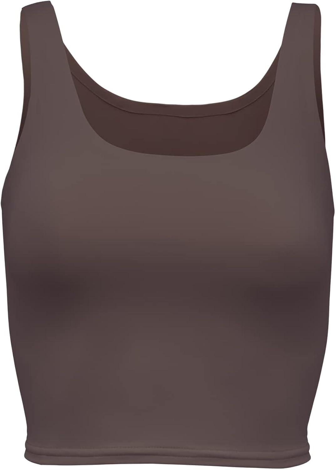 Almere Women's Double-Lined, Contour Tank Top, Sleeveless Crop Tank, Basic Tank Style Buttery Smooth | Amazon (US)