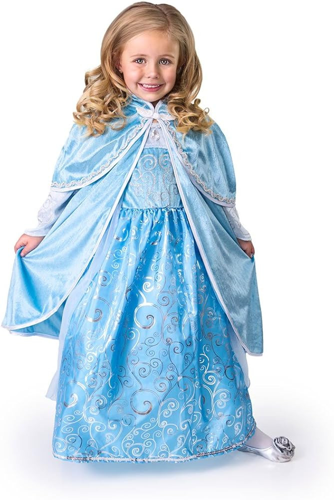 Little Adventures Ice Princess Dressup Costume Cloak (S/M Age 1-5) - Machine Washable Child Prete... | Amazon (US)