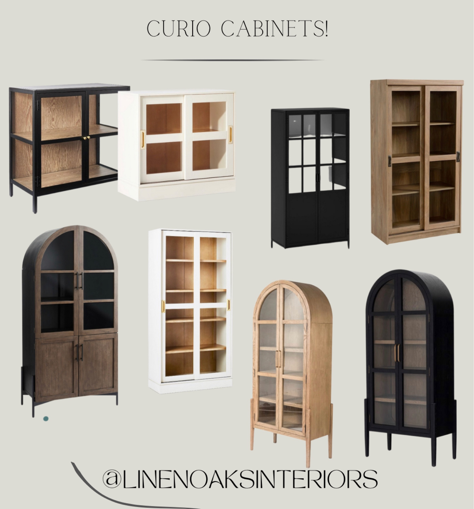 Curio cabinets! 
Hutch! 

#LTKhome