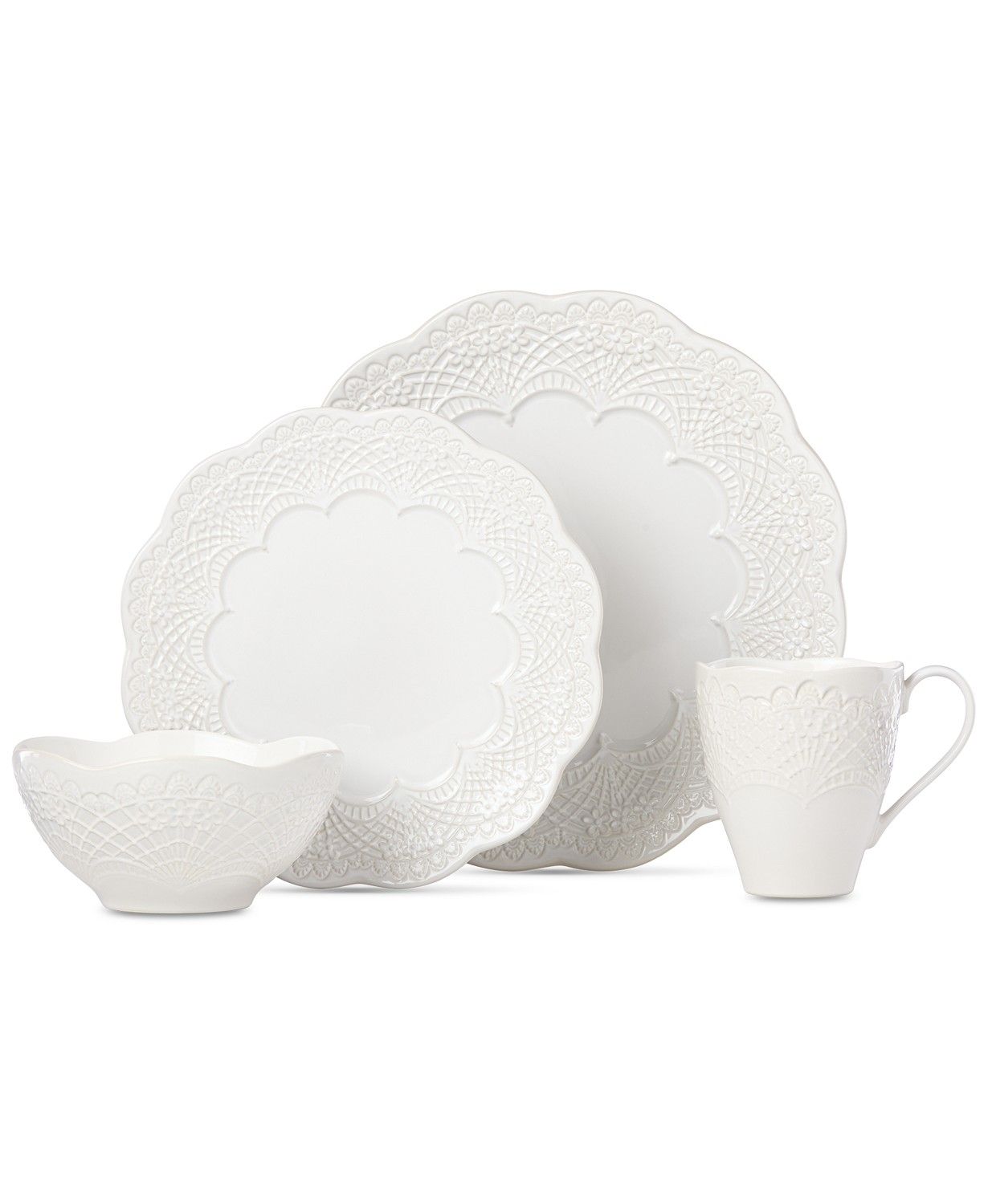 Chelse Muse Scallop 4-Pc. Place Setting | Macys (US)