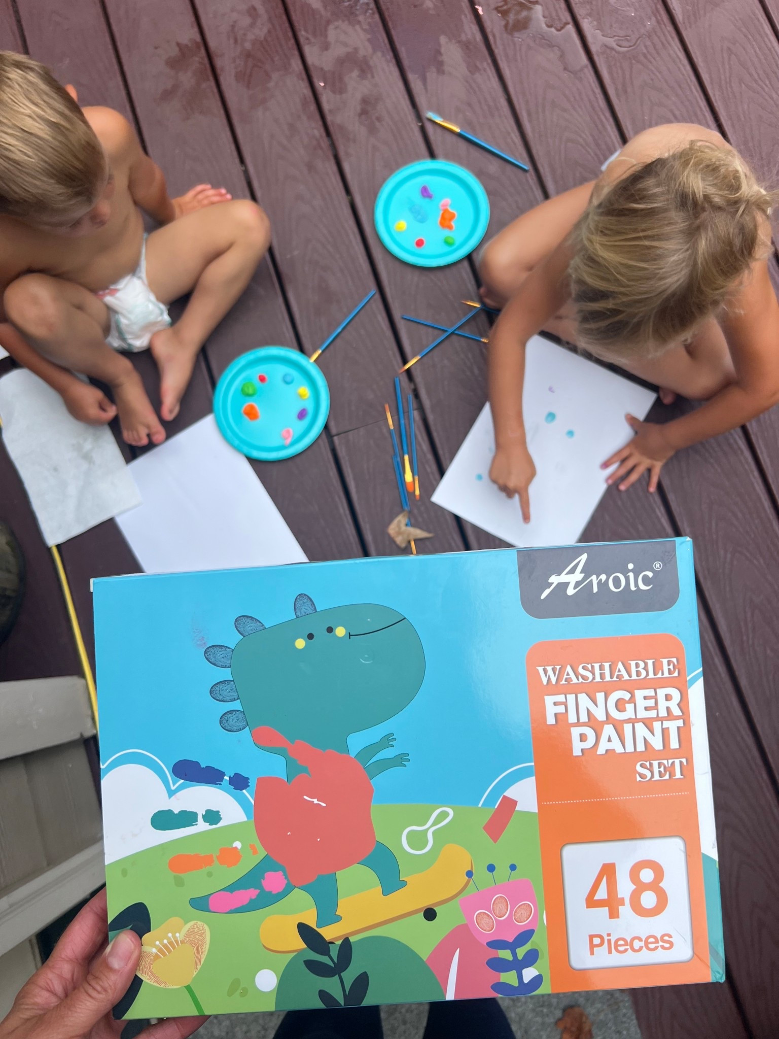 Finger painting set makes for a great outdoor summer activityy

#LTKKids #LTKFamily