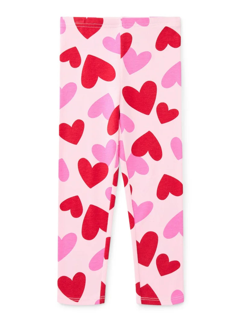 Valentine’s Day Toddler Girls Leggings from Way to Celebrate, Sizes 12M-5T | Walmart (US)