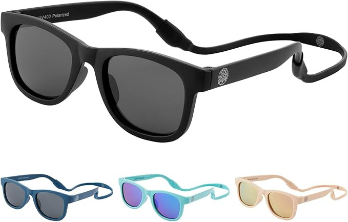 Polarized Baby Sunglasses With Strap - Unbreakable Flexible Infant Sunglasses For Toddlers Newbor... | Amazon (US)