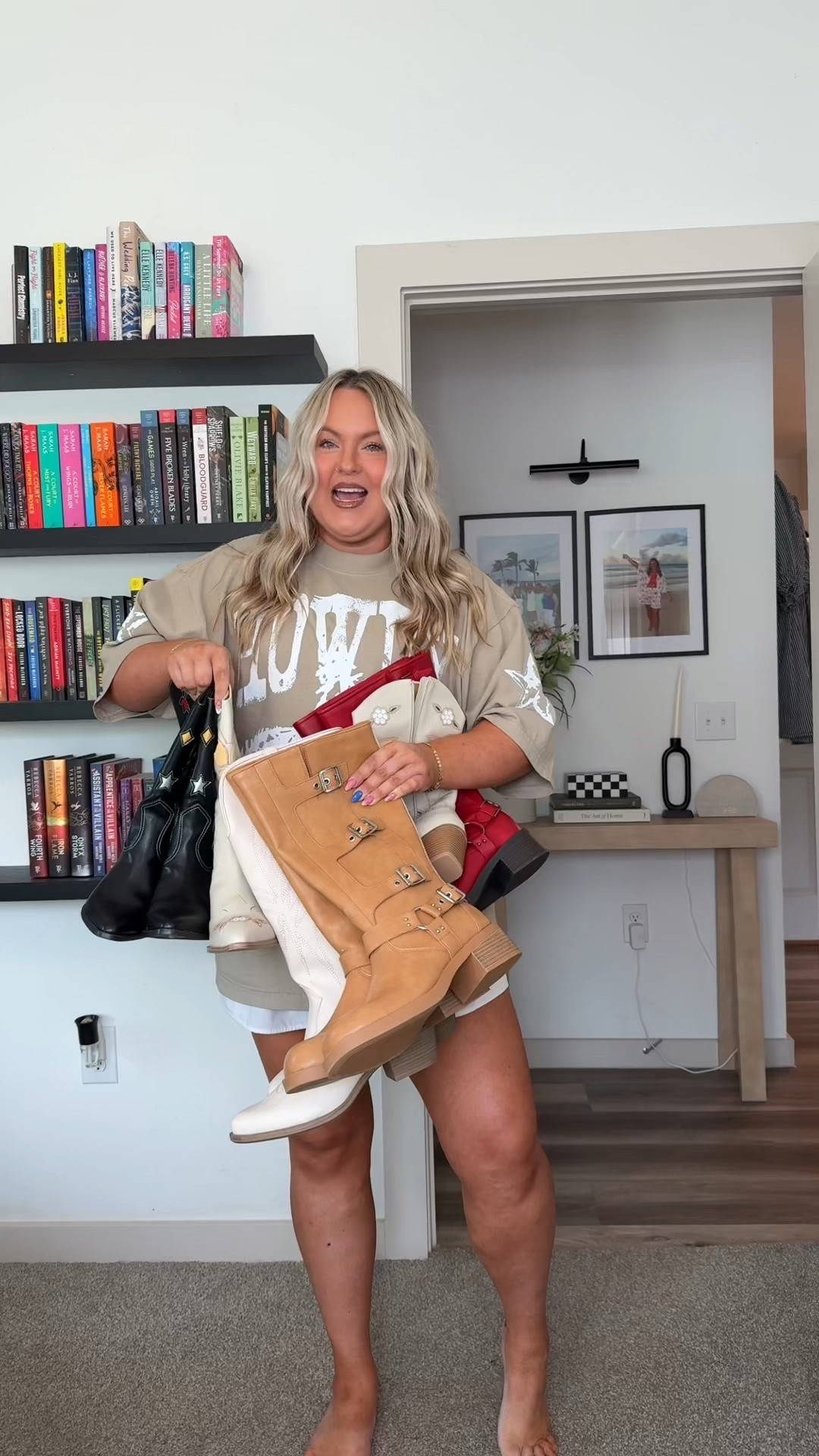 Black dress: 2x
Gingham dress: xxl
White dress: 2x
Denim shirt: xxl
Tank: xxl
Skirt: xxl 

#LTKSeasonal #LTKPlusSize #LTKStyleTip