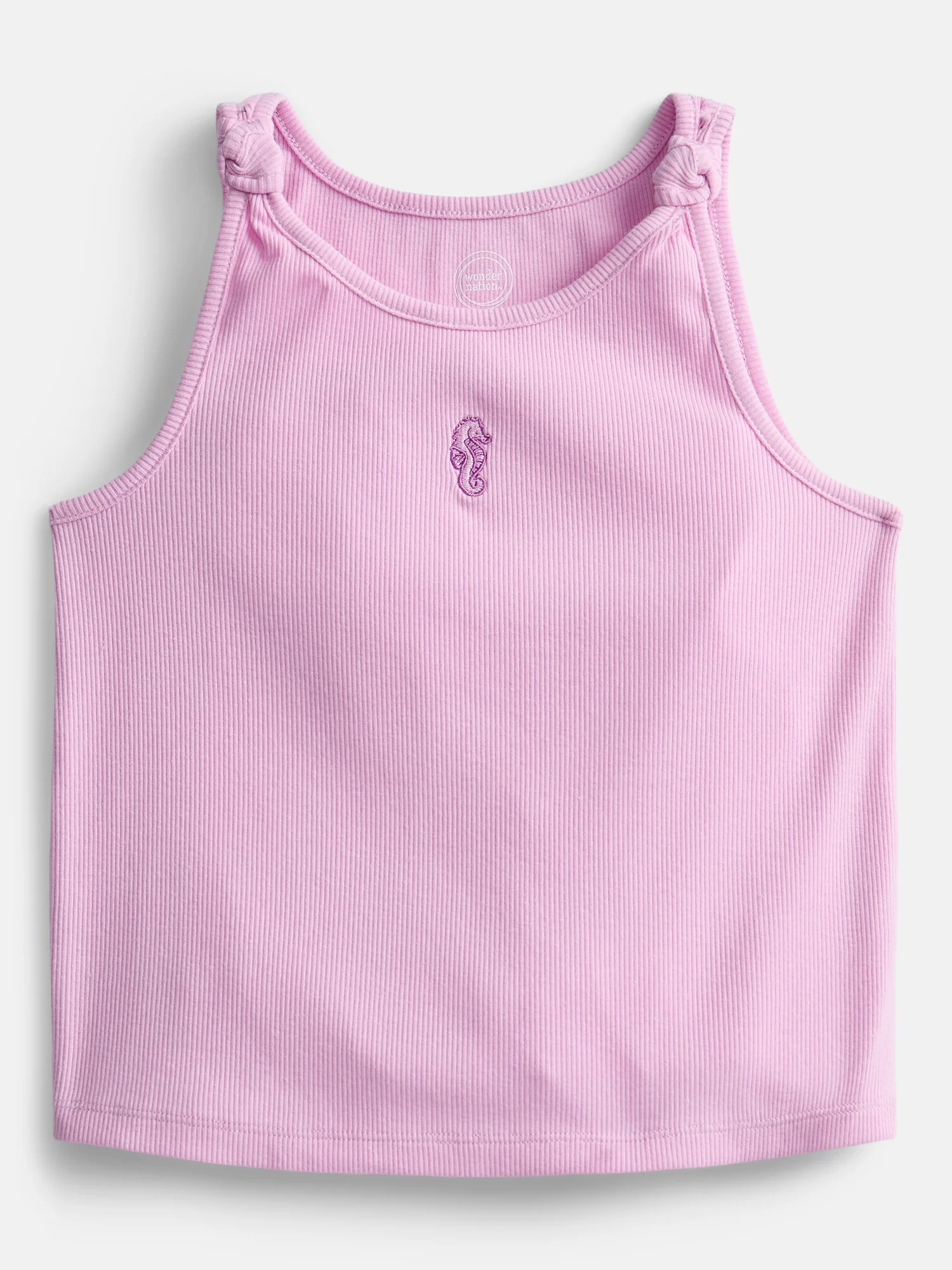 Wonder Nation Girls Knotted Tank Top, Sizes 4-10 | Walmart (US)