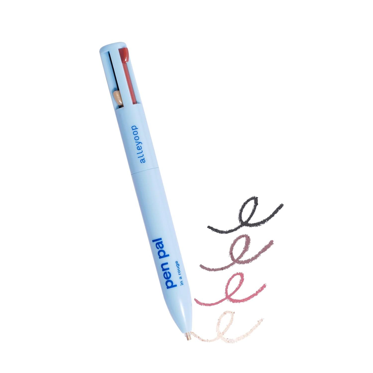 Alleyoop Pen Pal 4-in-1 Makeup Pen - Comes with Eyeliner in Jet Black, Highlighter in Lit, Liplin... | Amazon (US)