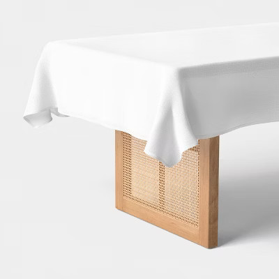 84"x60" Tablecloth White - Threshold™ | Target