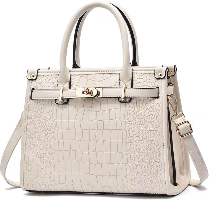 Women's Crocodile Satchel Handbag, Satchel Purse Shoulder Handbag, Top Handle Tote Handbags | Amazon (US)