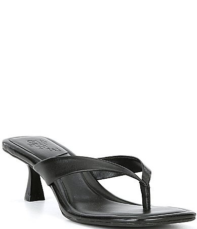 Gianni Bini Vaga Leather Thong Sandals - 8 | Dillard's