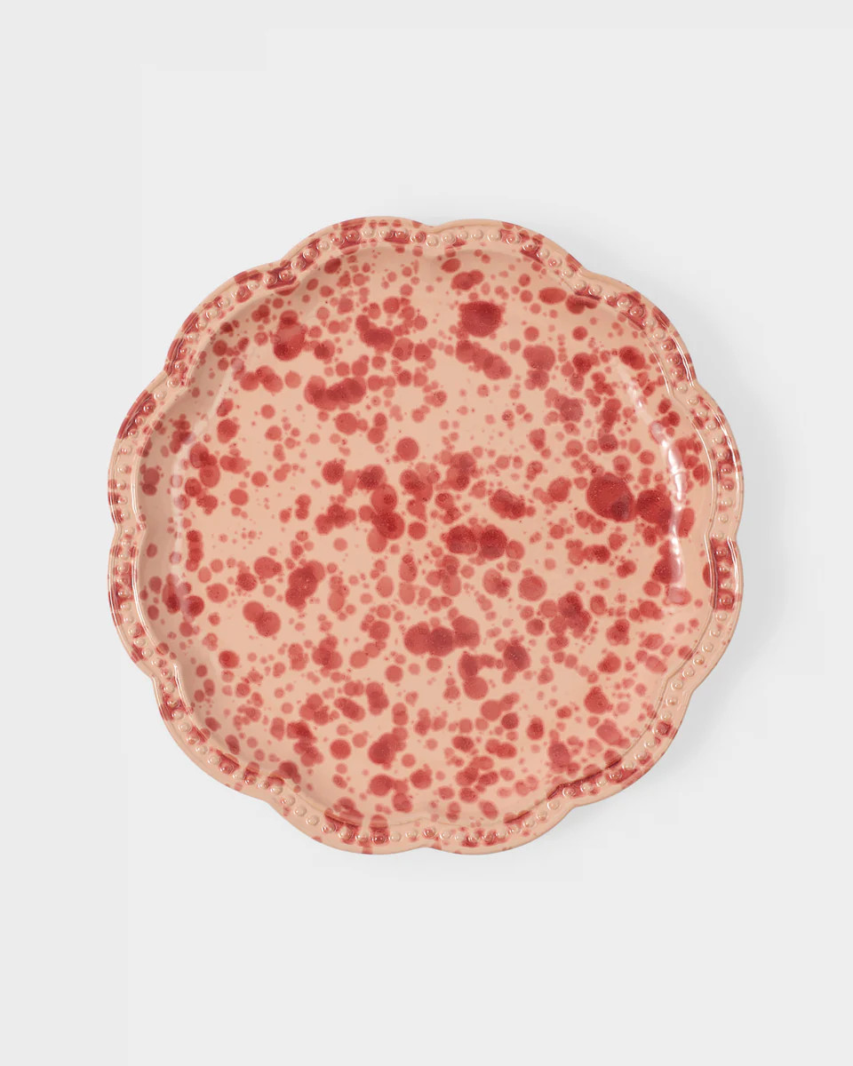 Speckled Dinner Plate, Pink | Cabana Magazine