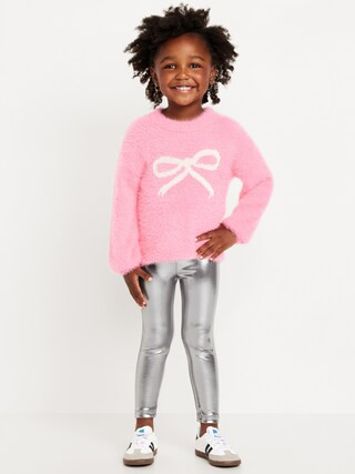 Full-Length Shiny Leggings for Toddler Girls | Old Navy (US)