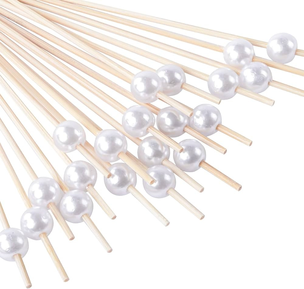 Cocktail Picks for Appetizers, Toothpicks for Appetizers, 100PCS White Cocktail Toothpicks for Dr... | Amazon (US)