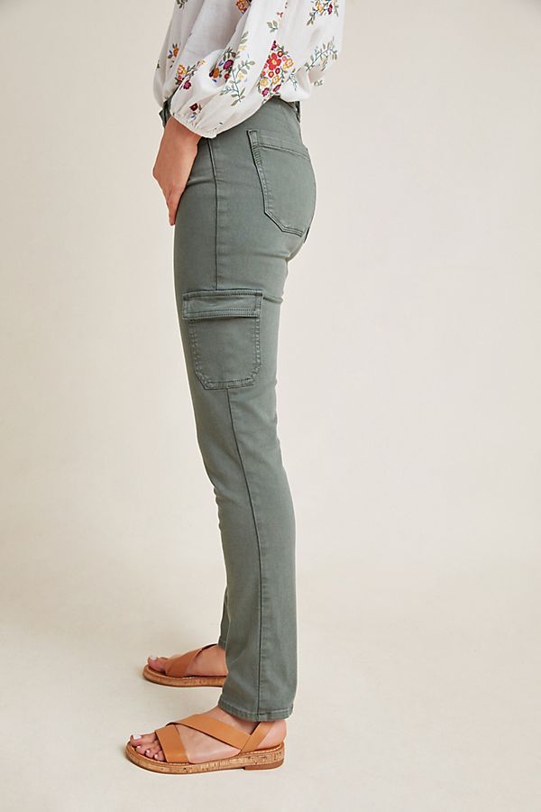 Paige Hoxton High-Rise Cargo Skinny Jeans | Anthropologie (US)