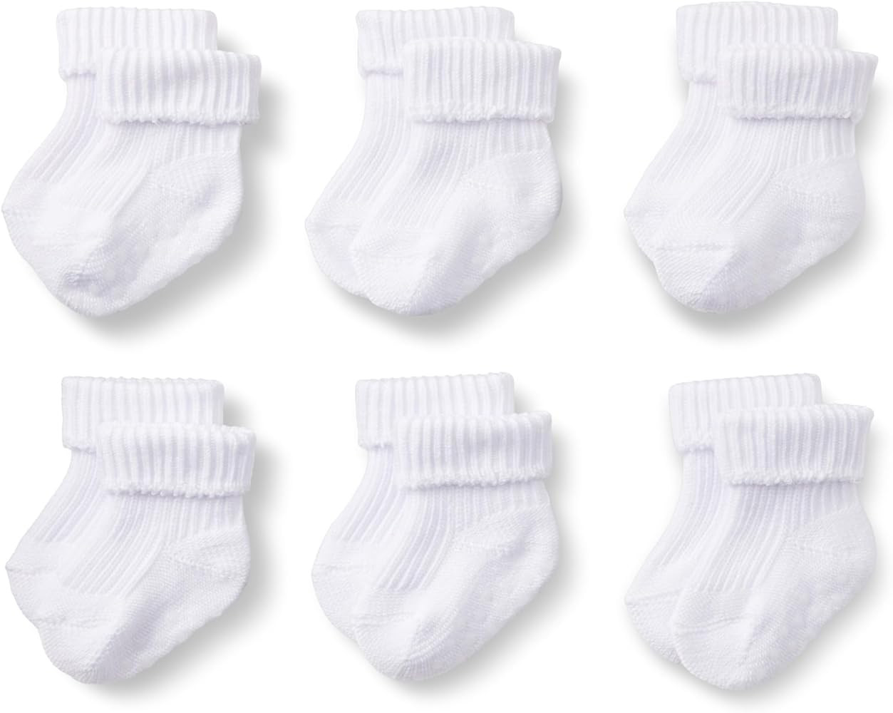 Amazon Essentials x Sofia Grainge Unisex Toddlers and Babies' Knitted Turn Cuff Socks, 6 Pairs | Amazon (US)