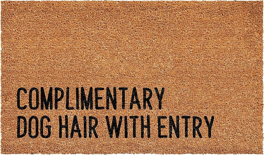 Calloway Mills Complimentary Dog Hair with Entry Doormat (24" x 48") Natural, Black | Amazon (US)