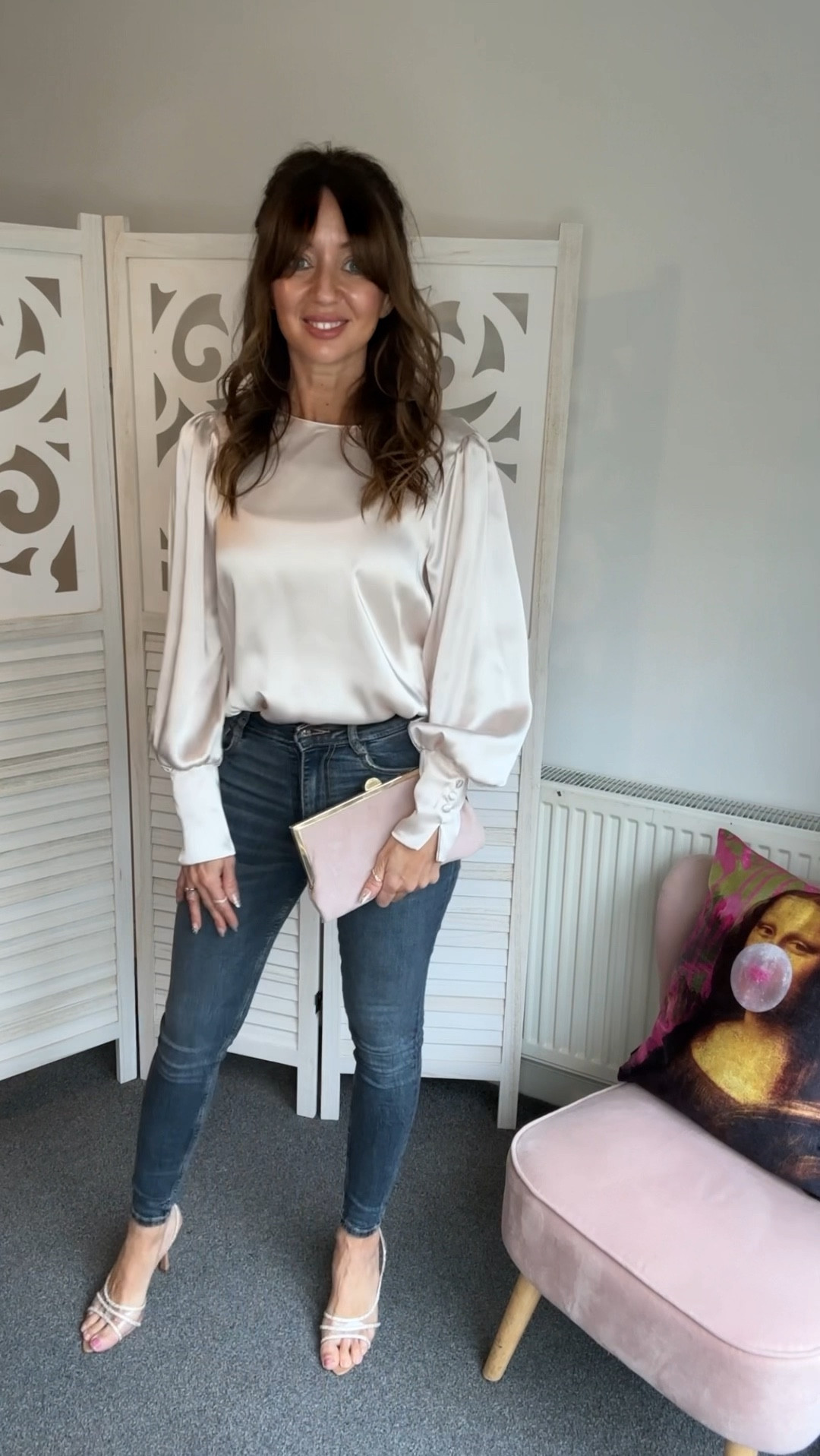 Styling satin. 
Love all things satin right now. 
Jeans and a nice top
Date night outfits 

#LTKeurope #LTKCyberWeek #LTKstyletip