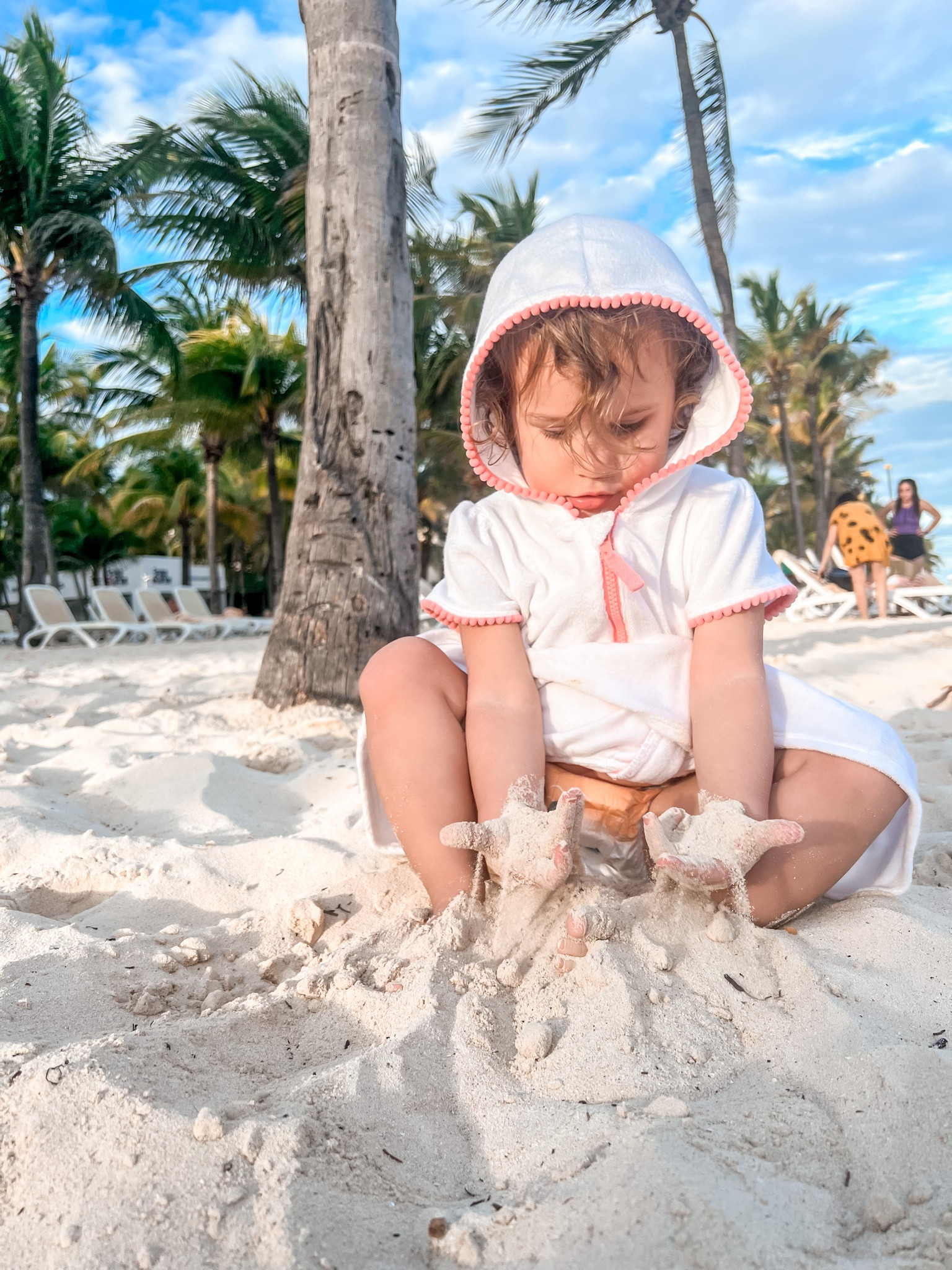Towel zip up dress for beach for #child 

#LTKtravel #LTKfamily #LTKbaby