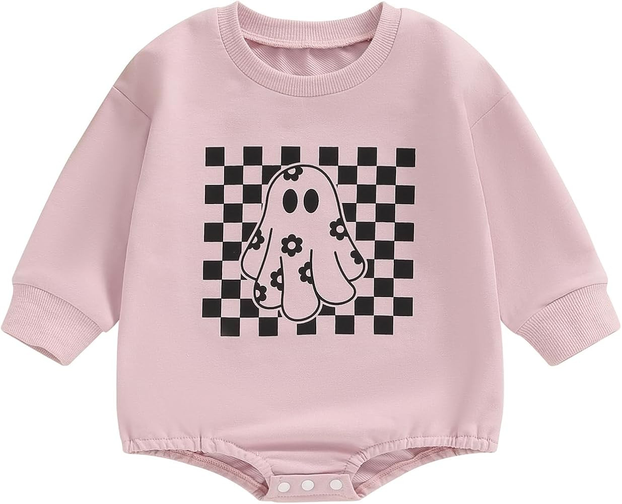 FYBITBO Newborn Halloween Outfit Girl Boy Spooky Season Romper Bubble Sweatshirt Bodysuit Fall Ha... | Amazon (US)