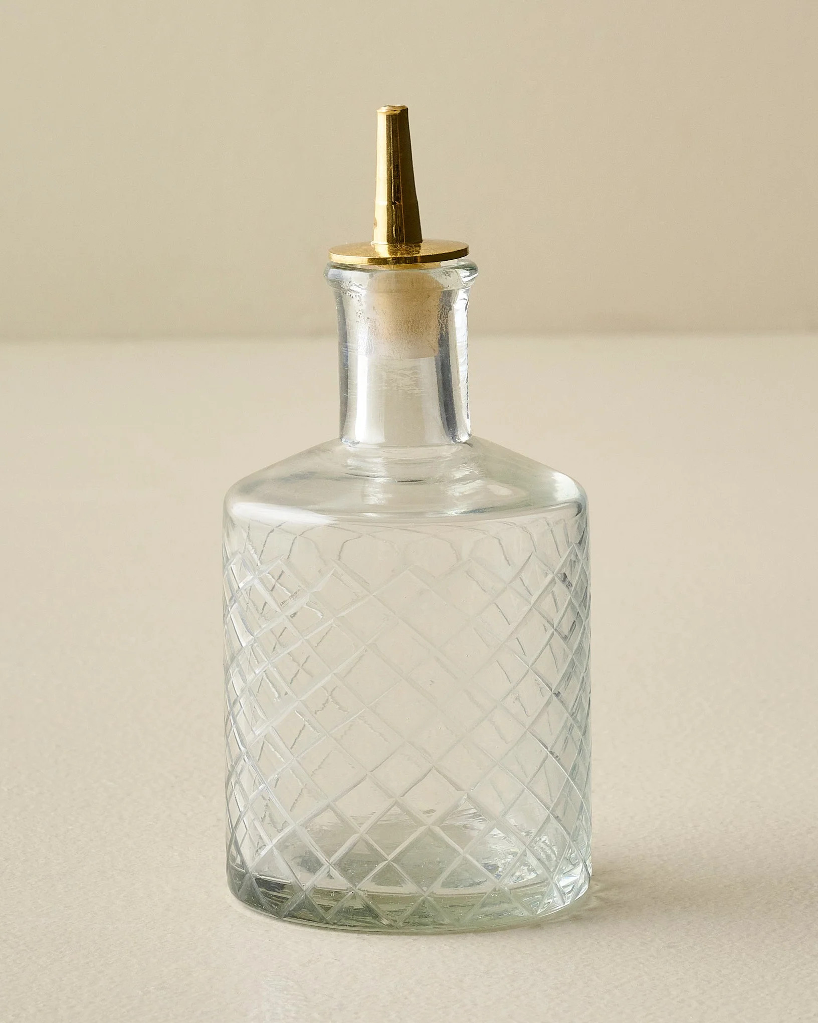 Vintage-Inspired Etched Glass Bottle | Magnolia