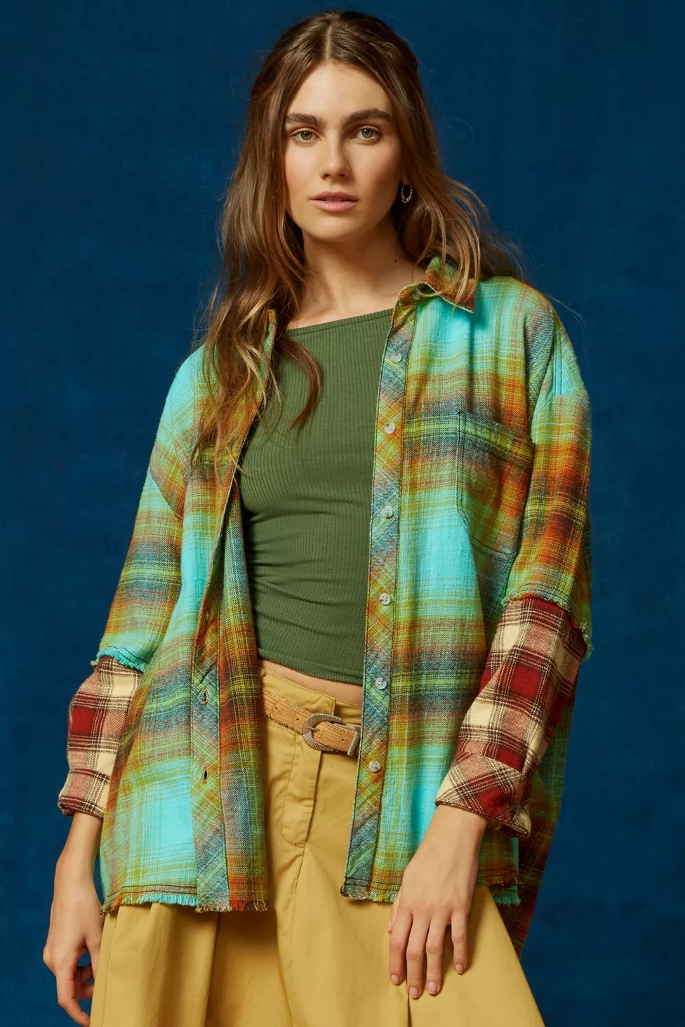 BDG One Way Or Another Plaid Button-Down Shirt | Urban Outfitters (US and RoW)