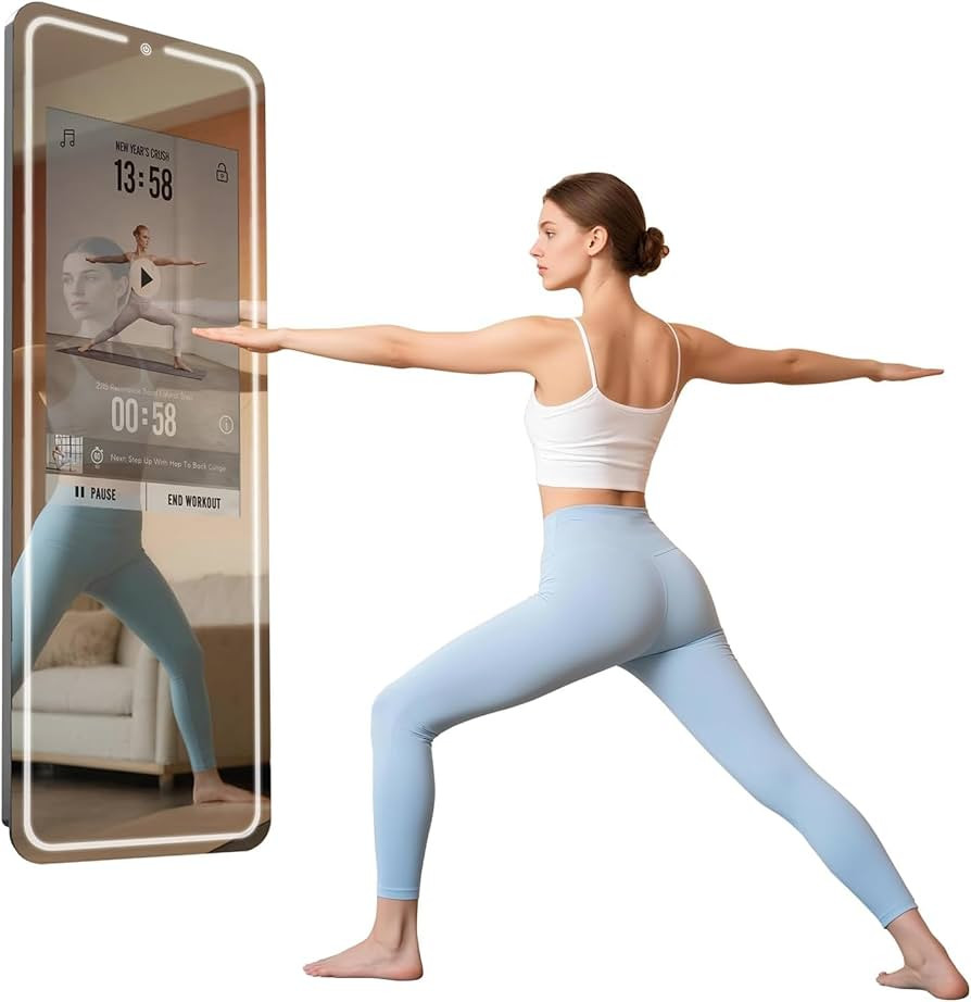 Smart Gym Mirror for Home Workout | 32" HD Touch-Screen Andriod 12 OS | 63" Reflective Surface | ... | Amazon (US)