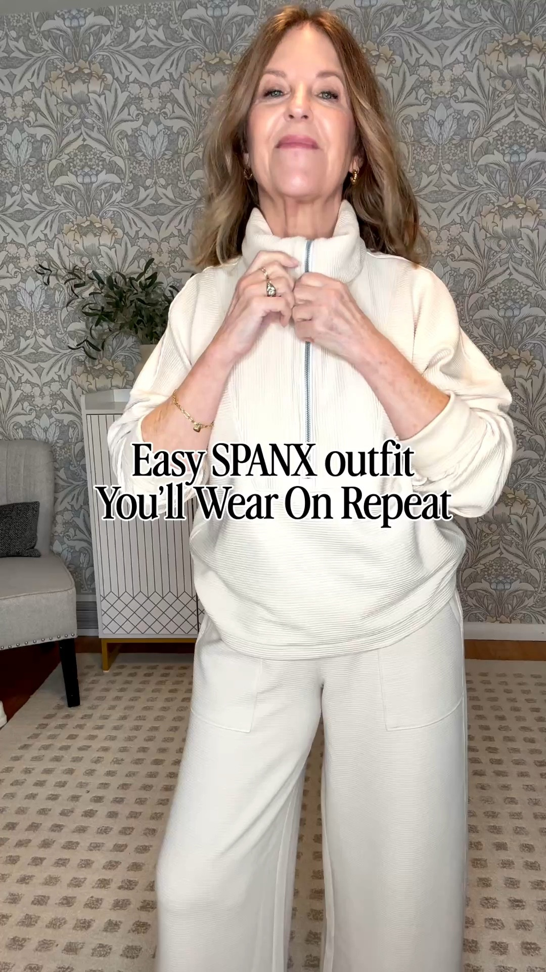 Easy SPANX outfit you will wear on repeat! 

This is the new Spanx AirEssentials French Rib set with pockets. Available in many colors.  Same great fit and comfort. 

It’s a great time to shop SPANX! 20 % off everything when you shop my LTK shop. 

I'm 5’2 and wear a size XS/S. This outfit runs tts, and I’m wearing size small (short length). 


#LTKSpringSale #LTKootd #LTKOver40