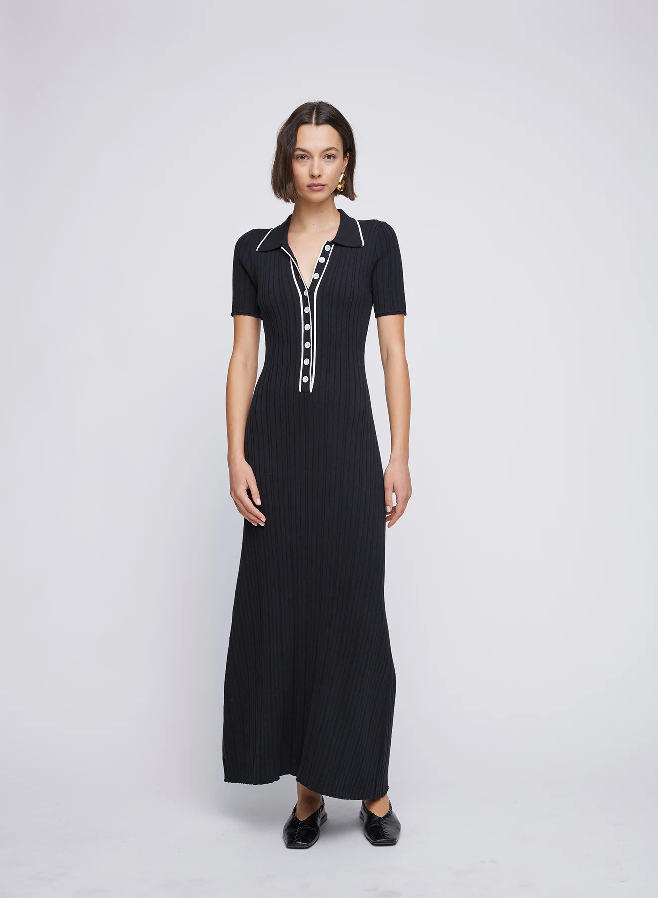 PENELOPE DRESS (RAVEN W/ TRIM) | Anna Quan (Global)
