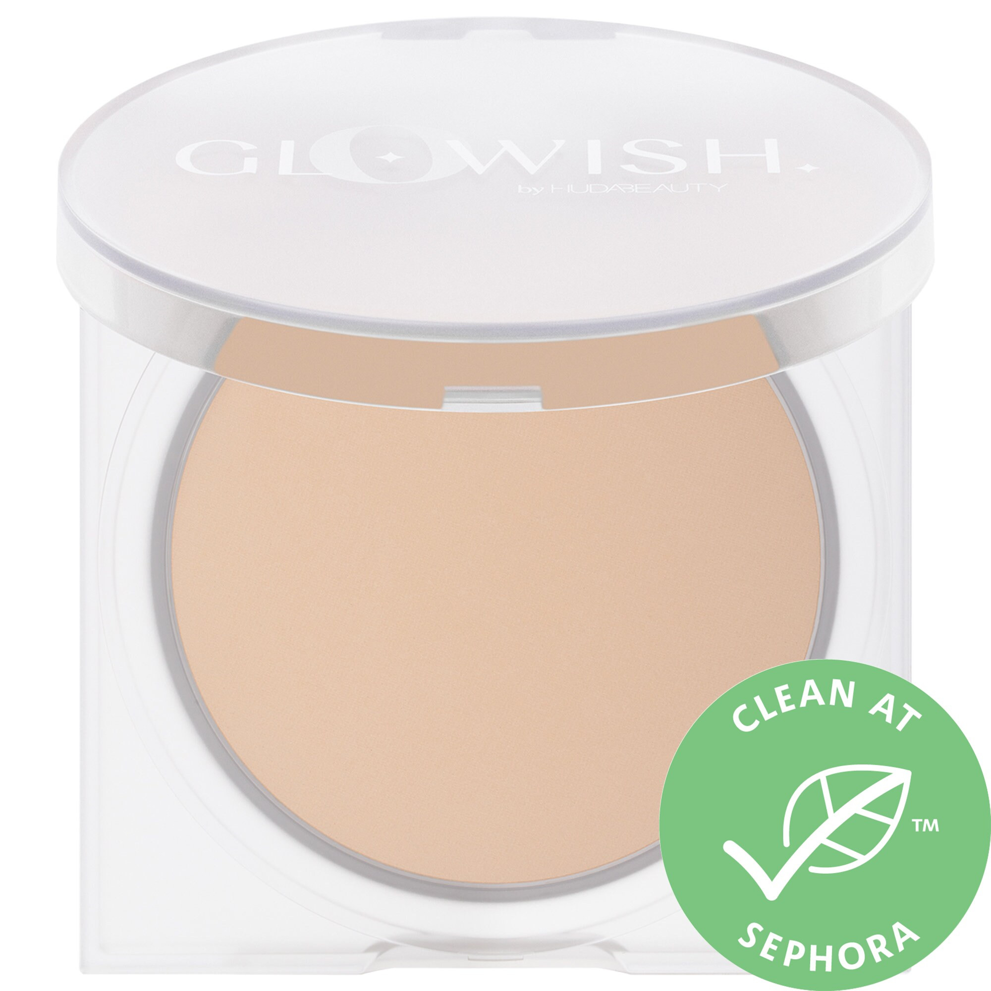 HUDA BEAUTY GloWish Lightweight Blurring Pressed Powder 01 Fair 0.35 oz/ 10g | Sephora (US)