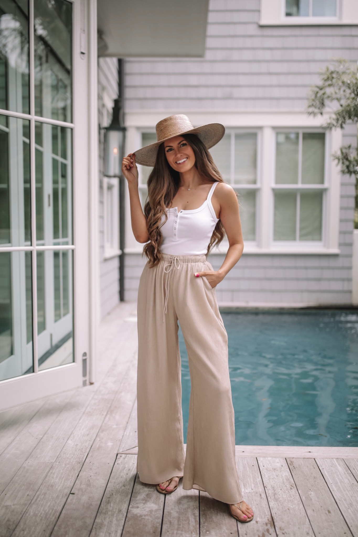 This tank top is only $10 and these pants are 15% off too! 
Abercrombie Sale, neutral outfit, pull on pants, summer outfit 

#LTKunder50 #LTKsalealert #LTKSeasonal