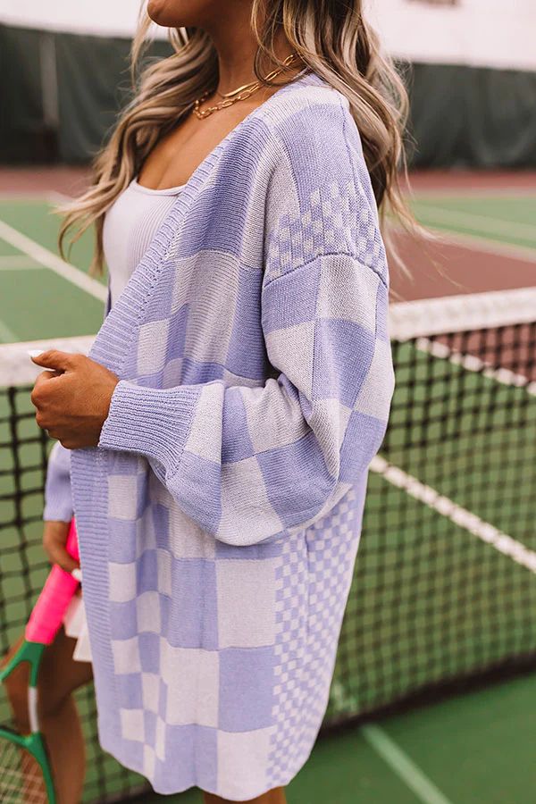Fact or Fiction Checkered Cardigan | Impressions Online Boutique