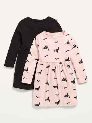 Fit & Flare Long-Sleeve Dress 2-Pack for Toddler Girls | Old Navy (US)