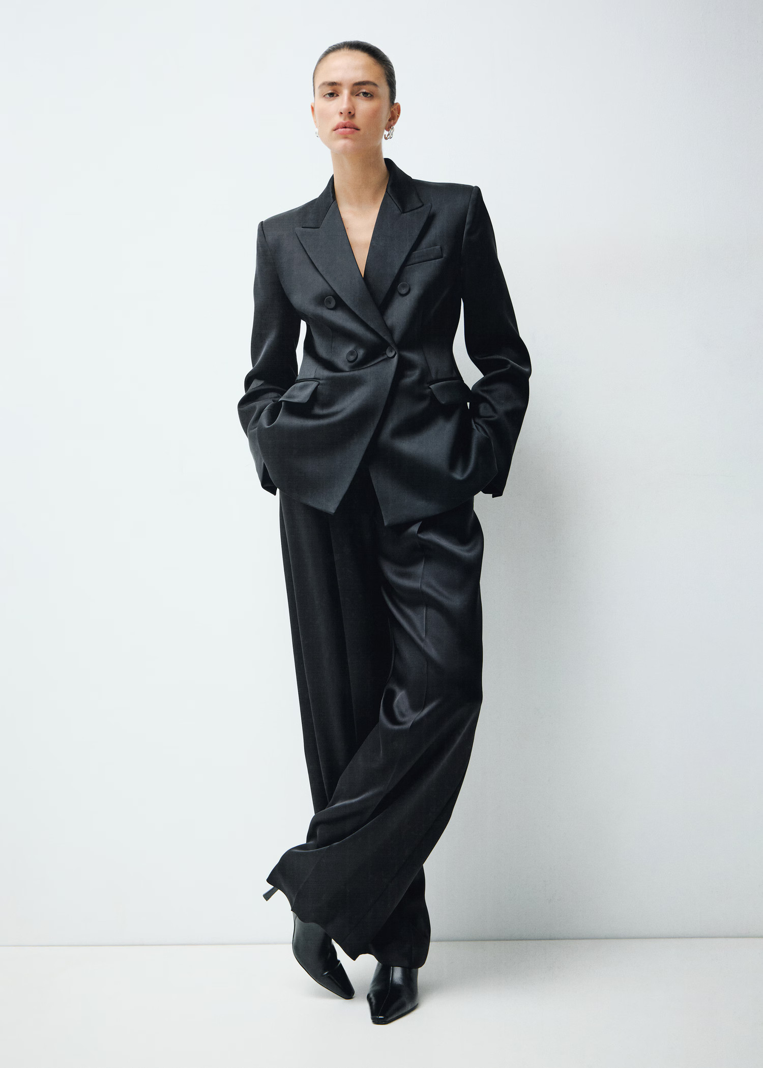 Satin suit jacket | Mango (US/MX/AU)